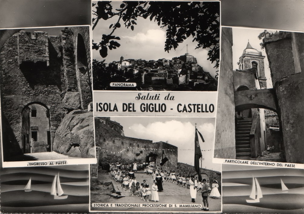 cartolina antica isola del giglio castello giglionews