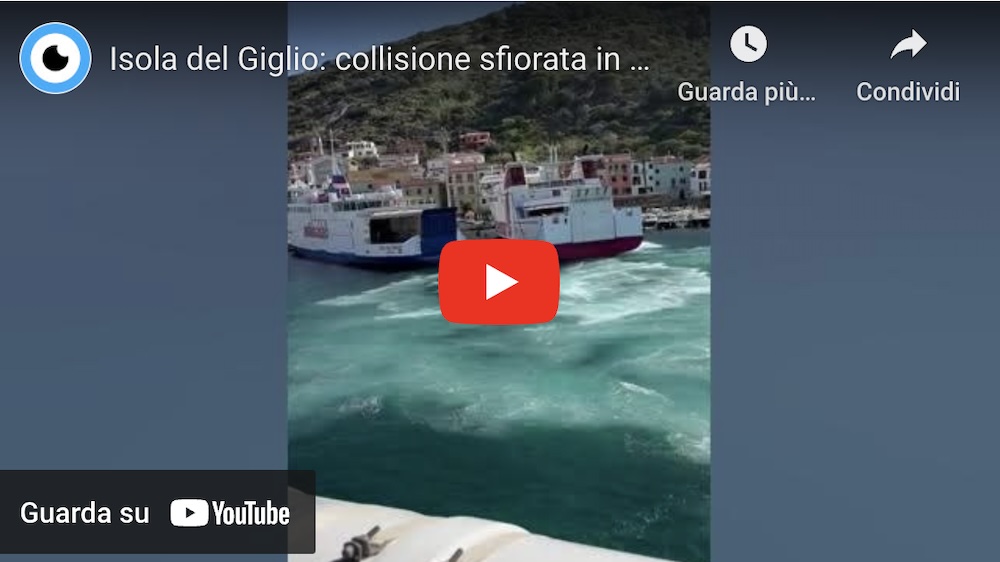 collisione traghetto toremar isola del giglio giglionews