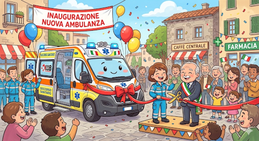 inaugurazione nuova ambulanza misericordia isola del giglio giglionews